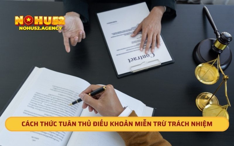 Cách thức tuân thủ điều khoản miễn trừ trách nhiệm