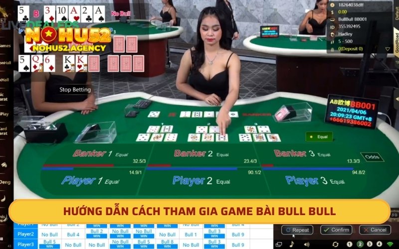 Hướng dẫn cách tham gia game bài Bull Bull