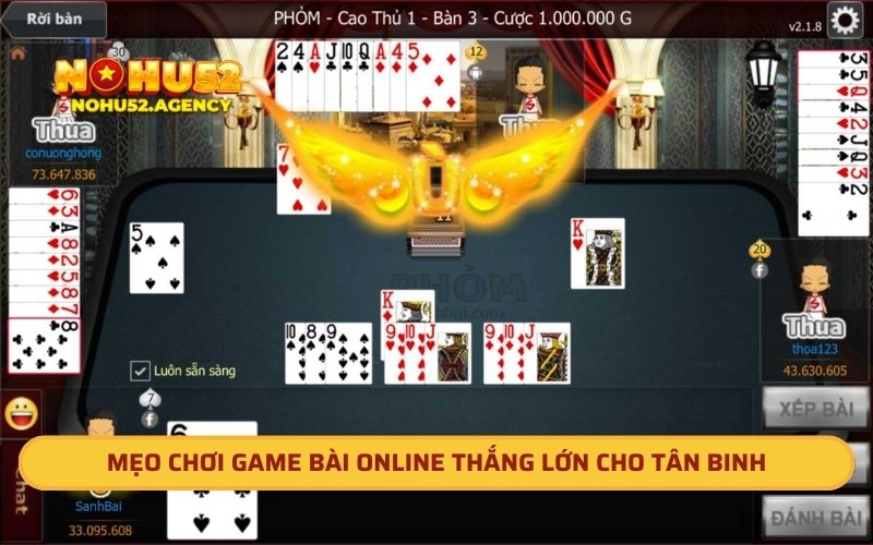 Mẹo chơi game bài online thắng lớn cho tân binh